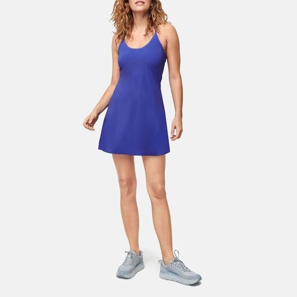 Outdoor Voices Dresses & Skirts - Outdoor Voices Sz S The Exercise Dress Blue Racerback Full Liner Shorts Tennis